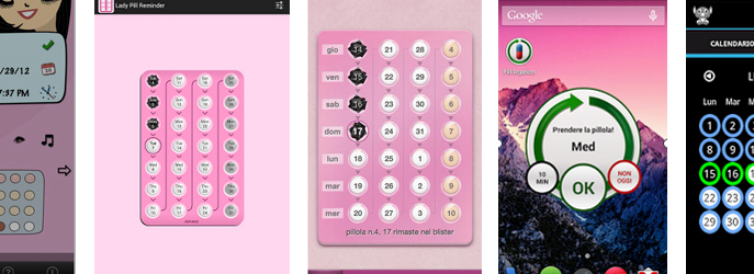 Tutte le app per chi usa la pillola
